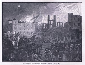 Incendie des Chambres du Parlement, 1834