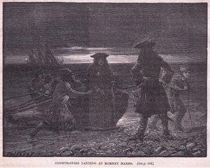Conspirateurs débarquant à Romney Marsh en 1696 - Paul Hardy