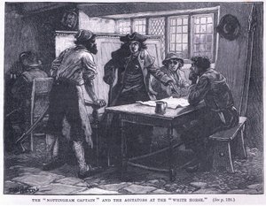 Le capitaine de Nottingham et les agitateurs au White Horse en 1817 après J.-C. - Paul Hardy