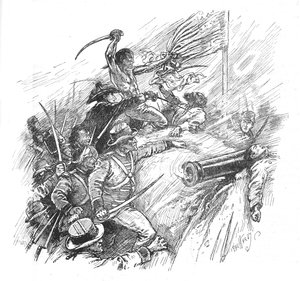 Ils ont lutté pour escalader le rempart, 1902
