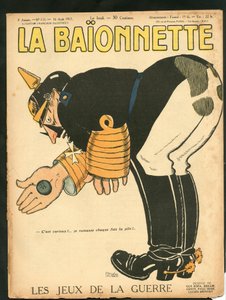 Couverture de "La Baionnette", satirique en couleurs - Paul Iribe