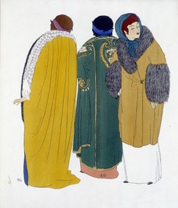 Création de Paul Poiret tirée de "Les Robes de Paul Poiret", dessin par Paul Iribe. 1911 - Paul Iribe
