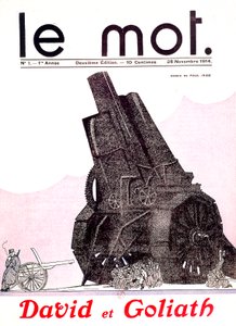 David et Goliath : Soldat français face à l