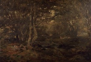 À travers le bois, Pont-y-Gytyn, nord du Pays de Galles - Paul Jacob Naftel