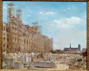 La mairie de Paris en reconstruction