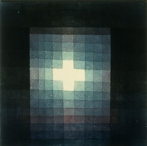 Tombe chrétienne avec croix - Paul Klee
