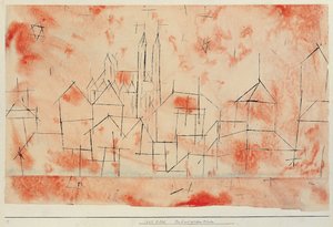 Ville avec cathédrale gothique - Paul Klee