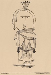 Die Hexe mit dem Kamm Sorcière avec un Peigne, 1922 - Paul Klee