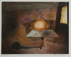 La lampe sur la terrasse