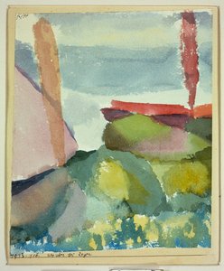Le bord de mer sous la pluie