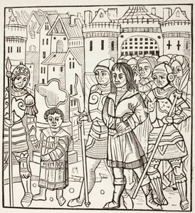 Le roi Saint-Louis, Louis Ix de France, et ses deux frères, Alphonse et Charles, sont capturés par les Sarrasins après la bataille de Fariskur, en avril 1250, au cours de la septième croisade. - Paul Lacroix