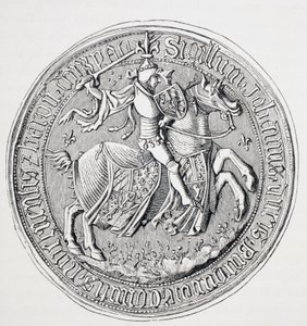 Sceau de Jean Ier, duc de Bourgogne, comte de Nevers et baron de Donzy 1371 - 1419. - Paul Lacroix