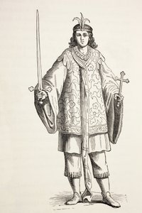 La page de Prester John. Prester John était également connu sous le nom de Presbyter Johannes. - Paul Lacroix