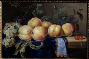 Nature morte, Pêches