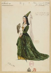 Isabelle de Bavière. Costume pour l