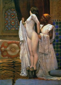 Harem : Après le bain, c.1894 (lithographie en couleur) - Paul Louis Bouchard