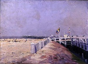 La petite plage à Ostende - Paul Mathieu