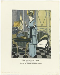 Gazette du Bon Ton, 1914 - No. 1: Chez MERCIER Frères / Tapissiers - Décorateurs