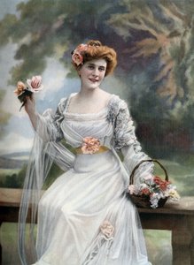 Comédienne française Melle Sylvie, Paris, photo par Paul Nadar du journal français "Le Théâtre" mars 11 - Paul Nadar