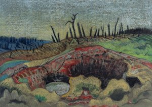 Une ferme, Wytschaete - Paul Nash