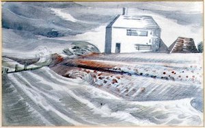 Maison au bord de la mer, Dymchurch, Kent - Paul Nash
