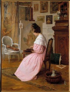 Un artiste dans son atelier