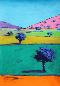 Berrow Down, 2021 (acrylique sur papier)