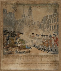 Le massacre sanglant - Paul Revere