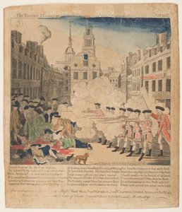Le massacre de Boston, 5 mars 1770