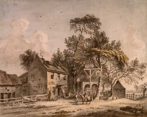 Une maison publique par Paul Sandby, RA - Paul Sandby