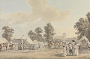 Un campement dans le parc St. James - Paul Sandby