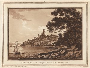 Château de Benton, vue vers Milford Haven