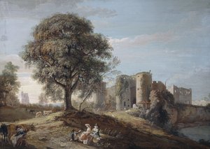 Château de Chepstow, années 1790 - Paul Sandby