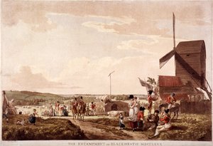 Campement sur Blackheath, Greenwich, Londres, 1780