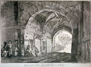 Porte sous la galerie de la reine Elizabeth, château de Windsor, Berkshire, 1812