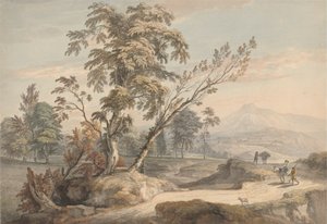Paysage italianisant avec voyageurs n° 2 - Paul Sandby