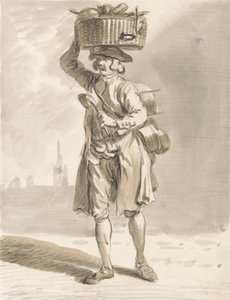 Cris de Londres : Un homme avec un panier (homme vendant des pots et des casseroles)