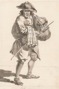 Cris de Londres : Un homme avec un paquet, vieux vêtements - Paul Sandby