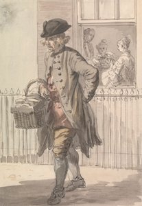 Les cris de Londres : Un vendeur de muffins - Paul Sandby