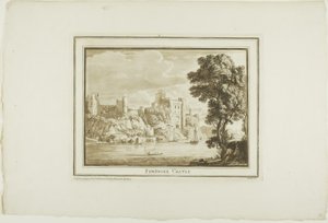 Château de Pembroke, de Douze vues en aquatinte d