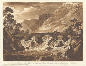 Pont-y-Pair sur la rivière Conway au-dessus de Llanrwst dans le comté de Denbigh
