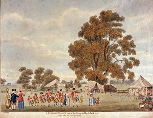 ?Prostituée chassée du camp à Hyde Park?, 1780