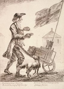 Vendeur de pudding, Cris de Londres, 1760 - Paul Sandby