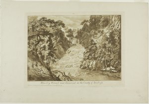 Rhaidr-y Wennel près de Llanrwst dans le comté de Denbigh - Paul Sandby