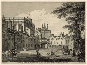 Scotland Yard avec une partie de la Banqueting House - Paul Sandby