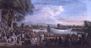 Le jonque chinois retiré de la Tamise - Paul Sandby