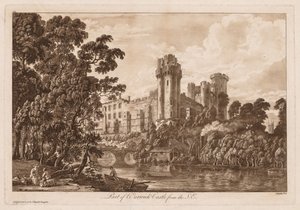 Vues du château de Warwick : Partie du château de Warwick depuis le sud-est - Paul Sandby