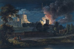 Château de Windsor depuis Datchet Lane lors d