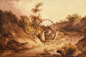 Grande roue, Broseley Shropshire, vers 1803
