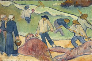 Petit paysage avec pêcheurs de tang par Paul Serusier - Paul Sérusier